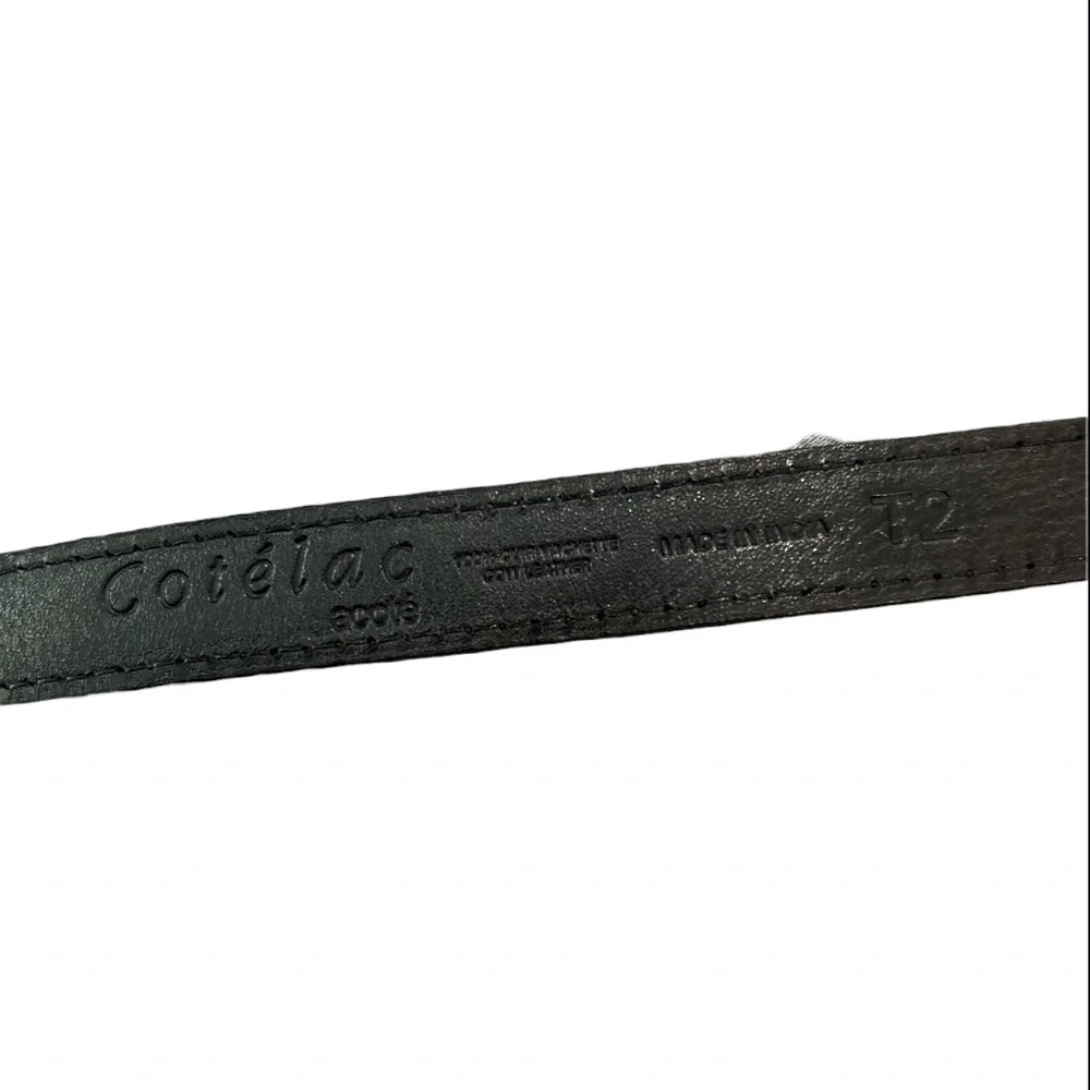 Cotelac acote Black Studded black leather Belt Sz M $150 retail